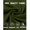 image:imageCOOFANDY Mens Textured Polo Shirts Short Sleeve Slim Fit Casual Button Polo TShirt Summer Collared Golf ShirtArmy Green