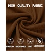 image:imageCOOFANDY Mens Textured Polo Shirts Short Sleeve Slim Fit Casual Button Polo TShirt Summer Collared Golf ShirtBrown