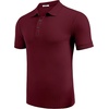 image:imageCOOFANDY Mens Textured Polo Shirts Short Sleeve Slim Fit Casual Button Polo TShirt Summer Collared Golf ShirtDark Red