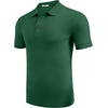 image:imageCOOFANDY Mens Textured Polo Shirts Short Sleeve Slim Fit Casual Button Polo TShirt Summer Collared Golf ShirtGreen