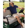 image:imageCOOFANDY Mens Textured Polo Shirts Short Sleeve Slim Fit Casual Button Polo TShirt Summer Collared Golf ShirtNavy Blue