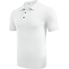 image:imageCOOFANDY Mens Textured Polo Shirts Short Sleeve Slim Fit Casual Button Polo TShirt Summer Collared Golf ShirtWhite