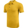 image:imageCOOFANDY Mens Textured Polo Shirts Short Sleeve Slim Fit Casual Button Polo TShirt Summer Collared Golf ShirtYellow