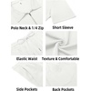 image:imageCOOFANDY Mens Tracksuit Casual 2 Piece Quarter Zip Polo Shirt and Shorts Set Athletic Jogging Sports OutfitsWhite