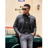 image:imageCOOFANDY Mens Turtleneck T Shirt Long Sleeve Pullover Sweater Slim Fit Lightweight Thermal Undershirt TopsBlack