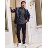 image:imageCOOFANDY Mens Turtleneck T Shirt Long Sleeve Pullover Sweater Slim Fit Lightweight Thermal Undershirt TopsDeep Grey