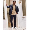 image:imageCOOFANDY Mens Turtleneck T Shirt Long Sleeve Pullover Sweater Slim Fit Lightweight Thermal Undershirt TopsKhaki