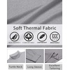 image:imageCOOFANDY Mens Turtleneck T Shirt Long Sleeve Pullover Sweater Slim Fit Lightweight Thermal Undershirt TopsLight Grey