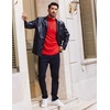 image:imageCOOFANDY Mens Turtleneck T Shirt Long Sleeve Pullover Sweater Slim Fit Lightweight Thermal Undershirt TopsRed