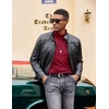 image:imageCOOFANDY Mens Turtleneck T Shirt Long Sleeve Pullover Sweater Slim Fit Lightweight Thermal Undershirt TopsWine Red