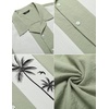 image:imageCOOFANDY Mens Vintage Bowling Shirt Short Sleeve Button Down Summer Cuba Beach ShirtsBowling Green White