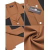 image:imageCOOFANDY Mens Vintage Bowling Shirt Short Sleeve Button Down Summer Cuba Beach ShirtsBrown Black
