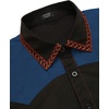 image:imageCOOFANDY Mens Western Cowboy Shirt Embroidered Long Sleeve Slim Fit Casual Cotton Button Down Hippie Shirts with PocketsBlack  Blue