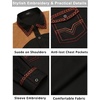 image:imageCOOFANDY Mens Western Cowboy Shirt Embroidered Long Sleeve Slim Fit Casual Cotton Button Down Hippie Shirts with PocketsBlack