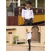 image:imageCOOFANDY Mens Western Cowboy Shirt Embroidered Long Sleeve Slim Fit Casual Cotton Button Down Hippie Shirts with PocketsWhite