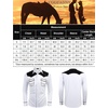 image:imageCOOFANDY Mens Western Cowboy Shirt Embroidered Long Sleeve Slim Fit Casual Cotton Button Down Hippie Shirts with PocketsWhite