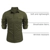 image:imageCOOFANDY Mens Western Cowboy Shirts Long Sleeve Cotton Casual Button Down Work Shirt with PocketsArmy Green