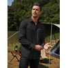 image:imageCOOFANDY Mens Western Cowboy Shirts Long Sleeve Cotton Casual Button Down Work Shirt with PocketsSolid Black