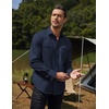 image:imageCOOFANDY Mens Western Cowboy Shirts Long Sleeve Cotton Casual Button Down Work Shirt with PocketsSolid Deep Blue