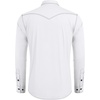 image:imageCOOFANDY Mens Western Cowboy Shirts Long Sleeve Cotton Casual Button Down Work Shirt with PocketsSolid White