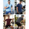 image:imageCOOFANDY Mens Workout TShirts 3 Pack Quick Dry Moisture Wicking Athletic Shirts Crew Neck T ShirtsAblack