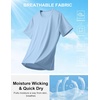 image:imageCOOFANDY Mens Workout TShirts 3 Pack Quick Dry Moisture Wicking Athletic Shirts Crew Neck T ShirtsAblack