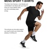 image:imageCOOFANDY Mens Workout TShirts 3 Pack Quick Dry Moisture Wicking Athletic Shirts Crew Neck T ShirtsAblackBlackBlack3 Pack