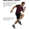 image:imageCOOFANDY Mens Workout TShirts 3 Pack Quick Dry Moisture Wicking Athletic Shirts Crew Neck T ShirtsAblackMidnight BlueWine Red3 Pack