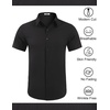 image:imageCOOFANDY Mens Wrinkle Free Dress Shirt Polka Dot Short Sleeve Button Down Business Casual ShirtsBlack