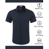 image:imageCOOFANDY Mens Wrinkle Free Dress Shirt Polka Dot Short Sleeve Button Down Business Casual ShirtsBlue Black