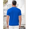 image:imageCOOFANDY Mens Zipper Polo Shirt Casual Knit Short Sleeve Polo T Shirt Classic Fit ShirtsRoyal Blue