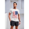 image:imageCOOFANDY mens SoftAmerican Flag White
