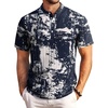 Navy & White Tie-dye