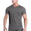 image:imageCOOFANDY Mens 3 Pack Workout T Shirts Short Sleeve Gym Bodybuilding Muscle Shirt Base Layer Fitness Tee TopsGrey