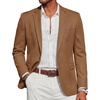 image:imageCOOFANDY Mens Casual Blazer Slim Fit Sport Coats One Button Stylish Business Suit JacketBrown