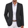 image:imageCOOFANDY Mens Casual Blazer Sport Coats and Blazers Lightweight Two Botton Business Linen Blazer Suit JacketBlack
