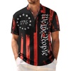1776 Pentagram - Black White Red