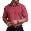 image:imageCOOFANDY Mens Formal Dress Shirt Hidden Button Front Wrinkle Free Shirt Regular Fit Stretch Business Casual ShirtsDusty Red