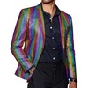image:imageCOOFANDY Mens Metallic Jacket Regular Fit Blazer Casual 70s Disco Party Sport Coat01multicolor