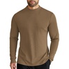 image:imageCOOFANDY Mens Mock Turtleneck Long Sleeve Shirts Slim Fit Basic TShirt Lightweight Ribbed Pullover Sweater1 Packbrown