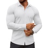 image:imageCOOFANDY Mens Muscle Fit Dress Shirts WrinkleFree Long Sleeve Casual Button Down ShirtsWhite
