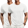 image:imageCOOFANDY Mens T Shirts Short Sleeve Soft Crew Neck Lightweight Tee Shirts Casual Summer Basic TopsW WhiteWhite 2 Pack
