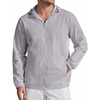 image:imageCOOFANDY Mens UV Protective Hoodie Jacket UPF 50 Fishing Hiking Performance Zip Sun Shirt Men Light Grey L