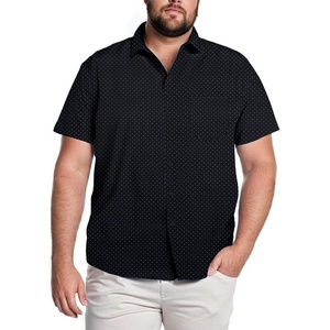 image:imageCOOFANDY Big amp Tall Shirts for Men Short Sleeve Button Down Casual Dress ShirtsBlackpolka Dots
