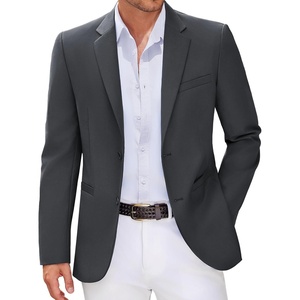 image:imageCOOFANDY Men Casual Blazer Sport Coats Slim Fit Lightweight Business Two Button Suit JacketsDark Grey