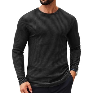 image:imageCOOFANDY Mens 2 Pack Muscle TShirt Stretch Long Sleeve Gym Workout Bodybuilding Training Tee Shirts Casual Hipster TopsBlack