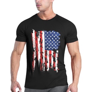 image:imageCOOFANDY Mens 3 Pack Workout T Shirts Short Sleeve Gym Bodybuilding Muscle Shirt Base Layer Fitness Tee TopsAmerican Flag Black