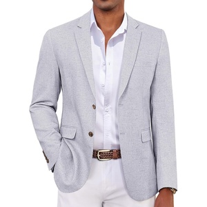 image:imageCOOFANDY Mens Casual Blazer Sport Coats and Blazers Lightweight Two Botton Business Linen Blazer Suit JacketGrey