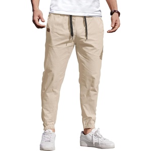 image:imageCOOFANDY Mens Casual Joggers Pants Elastic Drawstring Chino Cargo Pants Hiking Outdoor Track SweatpantsBeige