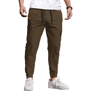 image:imageCOOFANDY Mens Casual Joggers Pants Elastic Drawstring Chino Cargo Pants Hiking Outdoor Track SweatpantsBrown